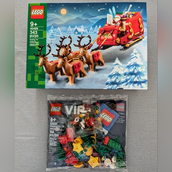 LEGO Santa's Sleigh (40499) plus FREE Christmas Fun VIP Add-On Pack (40609) - Picture 2 of 11